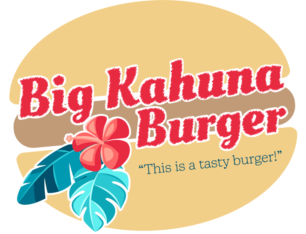 New logo for big Kauna Burger with tagline 