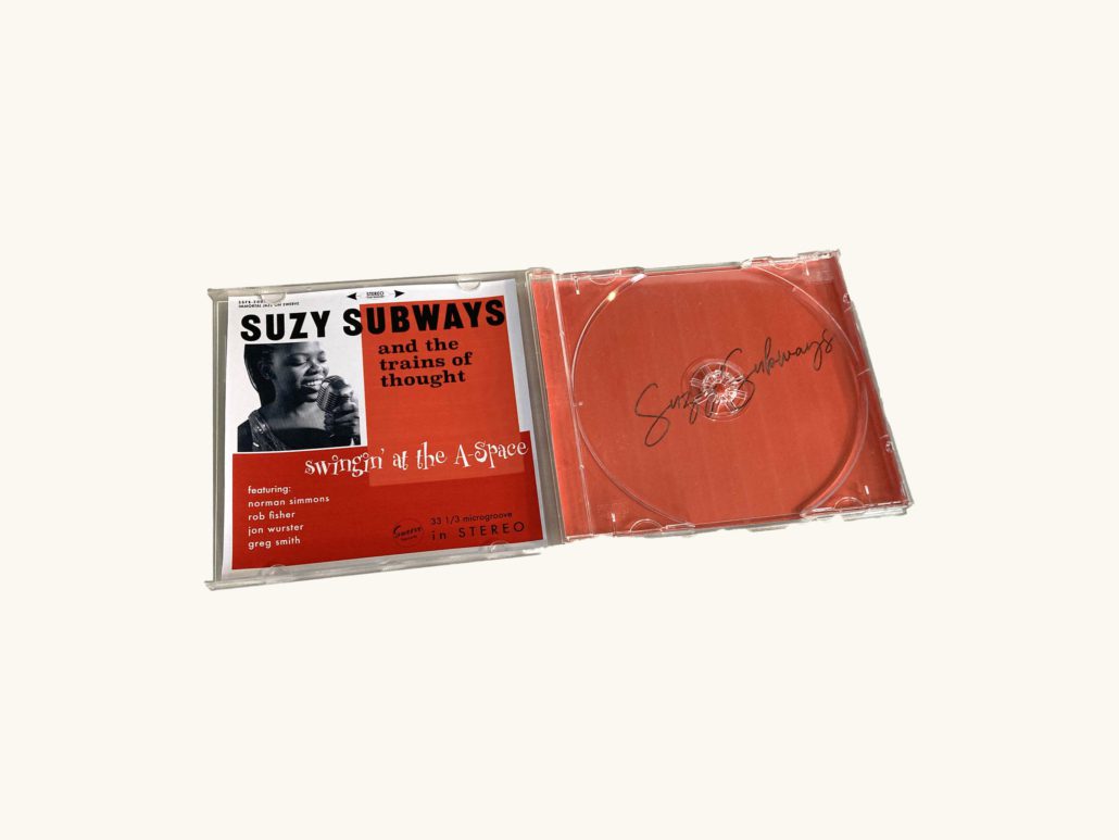 CD case: Suzy Subways and the Trains of Thought