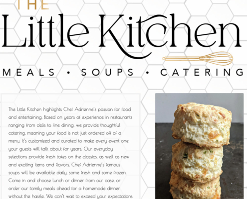 screenshot little kitchen homepage with biscuits